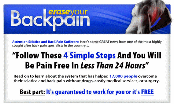 Erase Your Back Pain Testimonial
